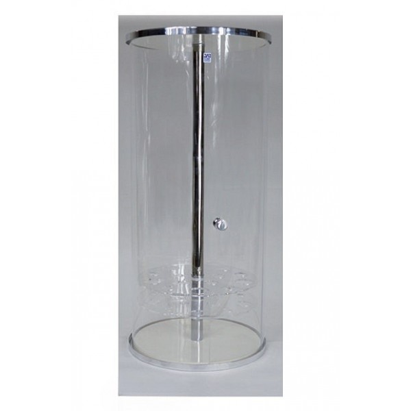 Porte-cône pivotant vertical avec porte - F62 Aluminium - Dimensions 620x300 mm