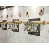 Machines verticales Wall (avec roues) pour glace à l’italienne 2 parfums + 1 mix avec pompes - BV 252 PM (avec pompes)