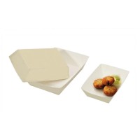 Plain Cream Food Trays