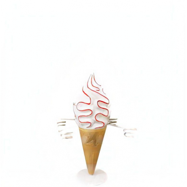 Mini support pour cônes - Cornet yaourt glacé avec confiture 35 cm - Code EG025A
