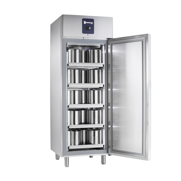 30 carapines de 7,3l - Armoire de stockage réfrigérée avec tiroirs - Gelato GL 800 5CA BTG -12-25 °C 681 W - 669l - Dimensions (LxPxH) 745x870x2120 mm (Carapines non incluses) 