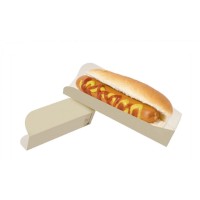 Hot dog box Plain Cream