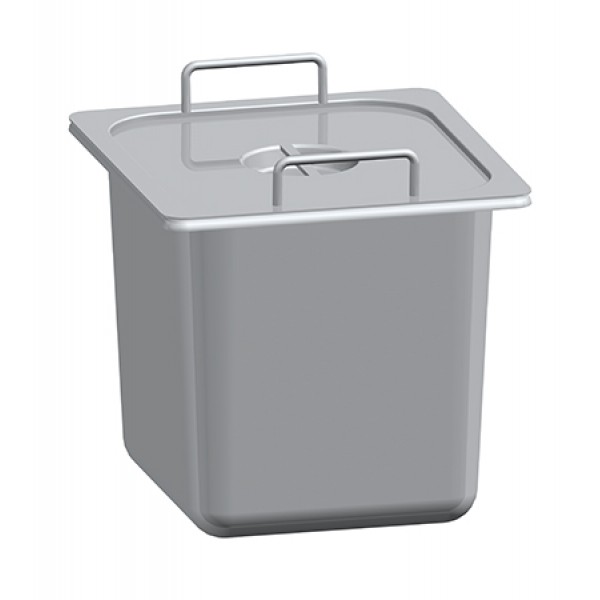 BAIN-MARIES - BAC 1/4 GN INOX AVEC COUVERCLE - K20233