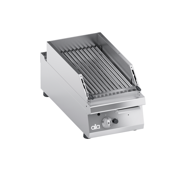 GRILLE MOBILE PIERRE VOLCANIQUE A GAZ POUR VIANDE A POSER - K4GPLP05TTC