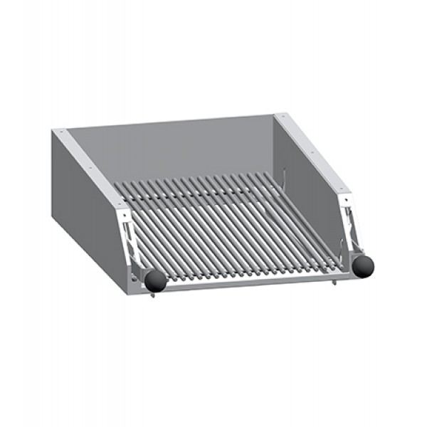 GRILLES A PIERRE VOLCANIQUE - GRILLE INOX MOBILE POUR POISSON 1/2 MODULE - K7GRP05M