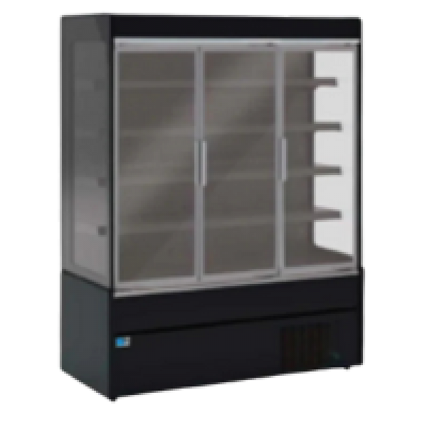 Virtine pour market Tecfrigo - KING 150 D - Dimensions 1530x700x1965 mm