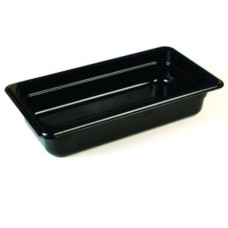 Bac à glace en polycarbonate noir - GEPP36025080B - Dimensions 360x250x80mm