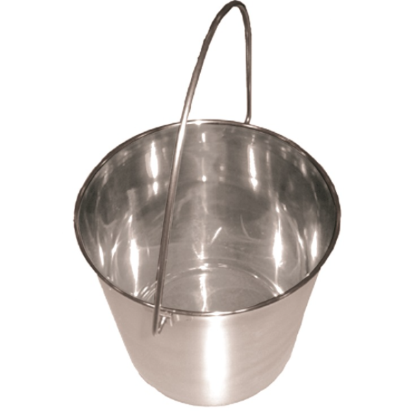 Seau gradué en acier inoxydable - PSACCIAIOG10 - 10L - Diamètre 300x250 mm