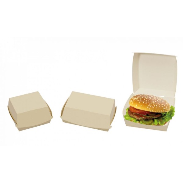Sandwich box Plain Cream 120x120h70 mm