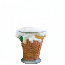 Grande table 3D Cornet de glace 75 cm - Code SG041