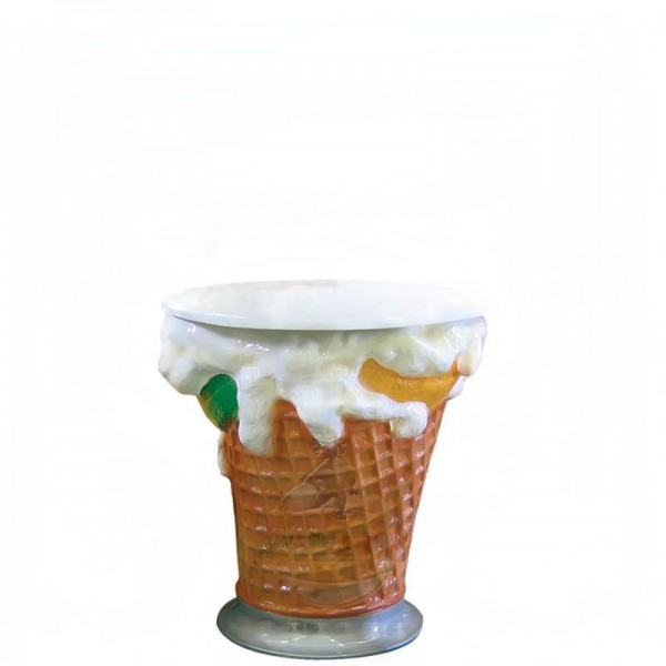 Grande table 3D Cornet de glace 75 cm - Code SG041