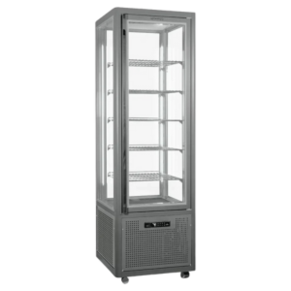 Vitrine verticale positive Tecfrigo - SNELLE 360 Q CIOCCO - 595x640x1890 mm - 360 L