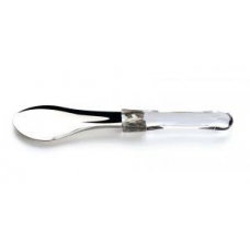 Spatule en acier avec manche en polycarbonate - GESP-DELUXE transparent - Dimensions 260 mm