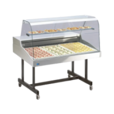 Virtine pour market Tecfrigo - SUPER 1200 EURONORM C - Dimensions 1316x1018x682 mm