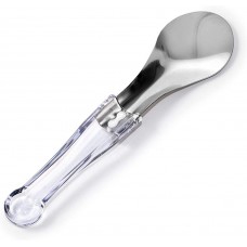 Spatule en acier inoxydable avec manche en petg - GESP-PETG transparent - Dimensions 260 mm