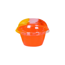 Petit pot à glace en plastique opaque Sunnycup orange 100 ml