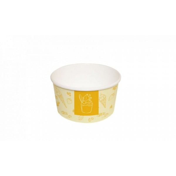 Petit pot à glace à motifs 140 ml 