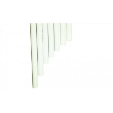 Pailles droites en papier blanches dm7 h 150 mm