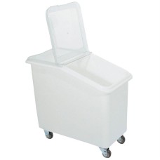 Bac en polypropylène avec couvercle - TRP100 - 102 L - Dimensions 420x775x705 mm