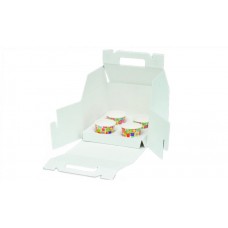 Boîte pour portions individuelles - Inner tortabox 17X17 cm  (4 portions individuelles)