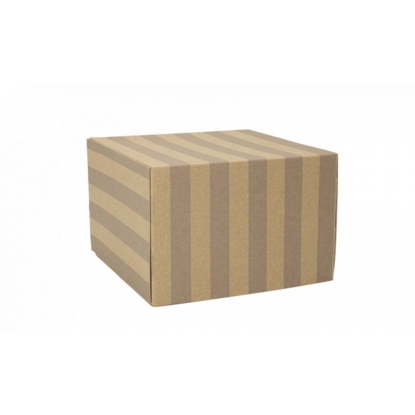 Boîte en carton pour desserts glacés - Cubettobox torta 33x33 h15 cm 