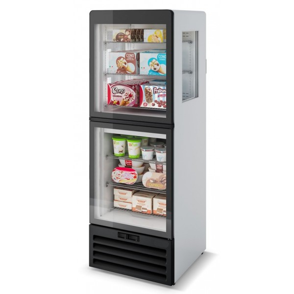 Vitrine verticale pour glace - Vertical Combi Dimensions extérieures (L x P x H) 670 x 750 x 1936 mm